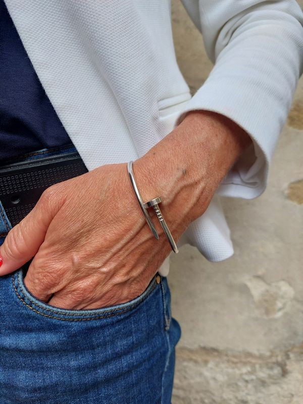 Bracelet CARTIER juste un clou en or blanc