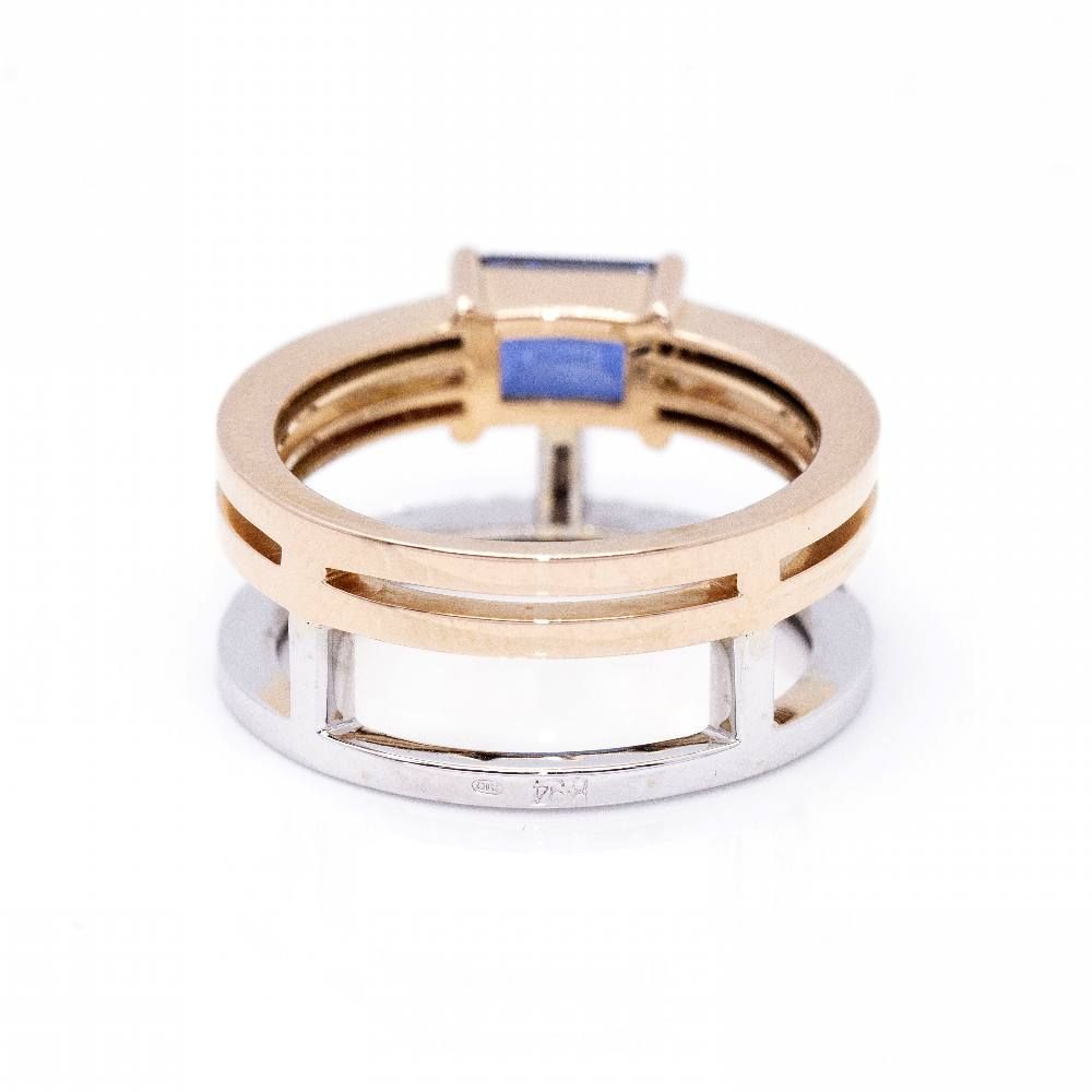 Bague en saphir et diamant