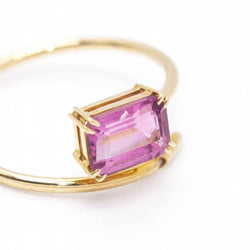 Ring RAY in yellow gold, tourmaline and diamond