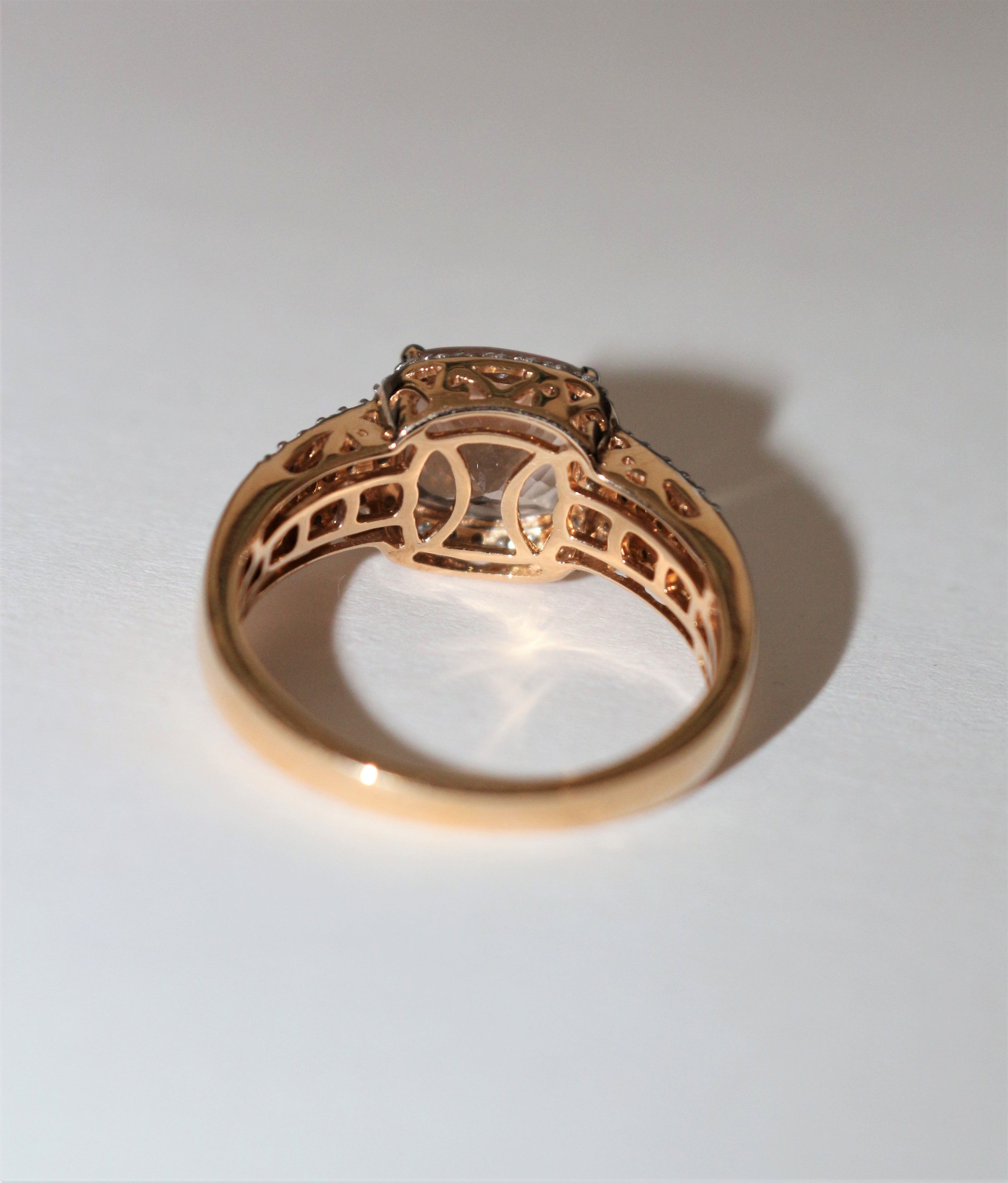 Bague Or Rose Morganite