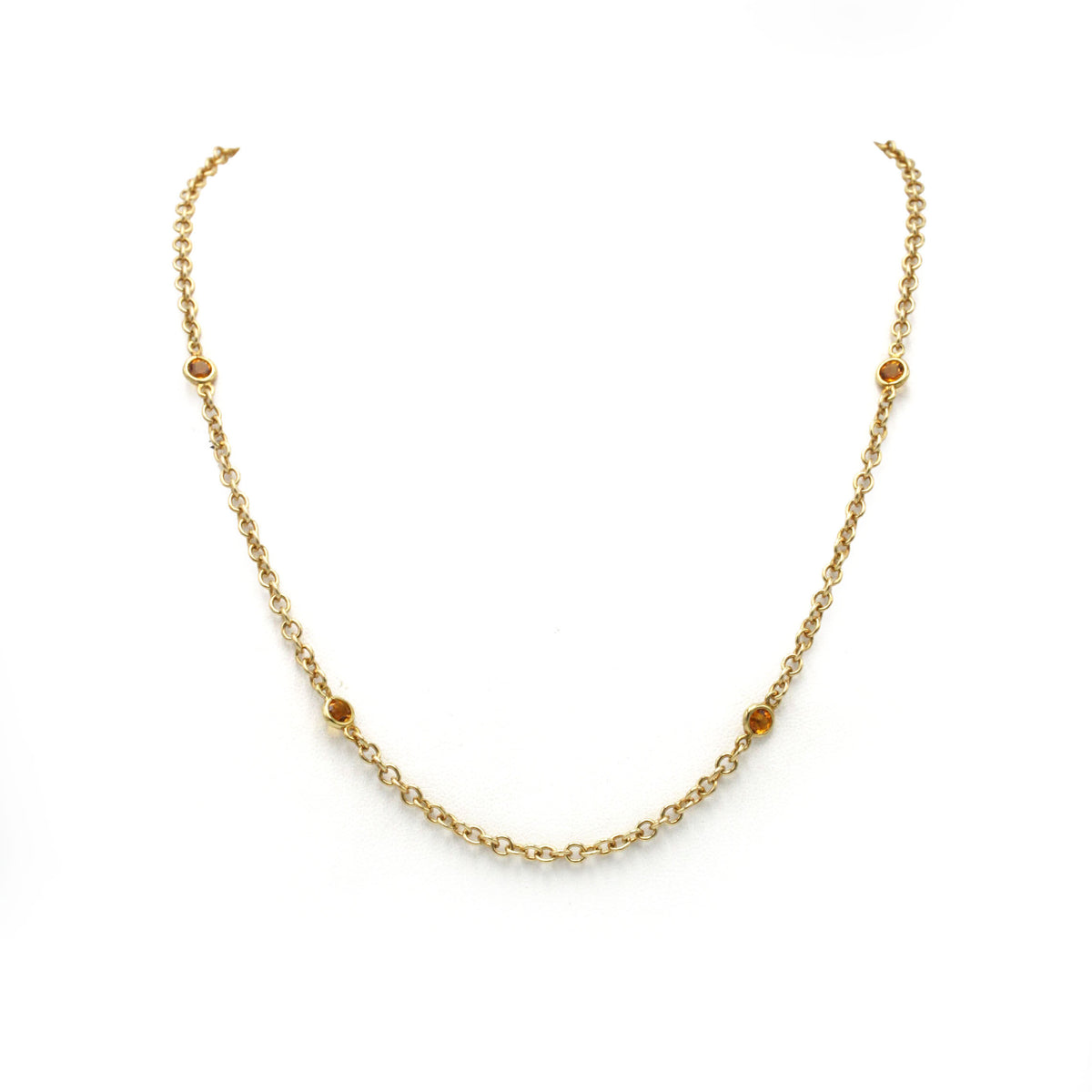 Collier - Or jaune & Citrines