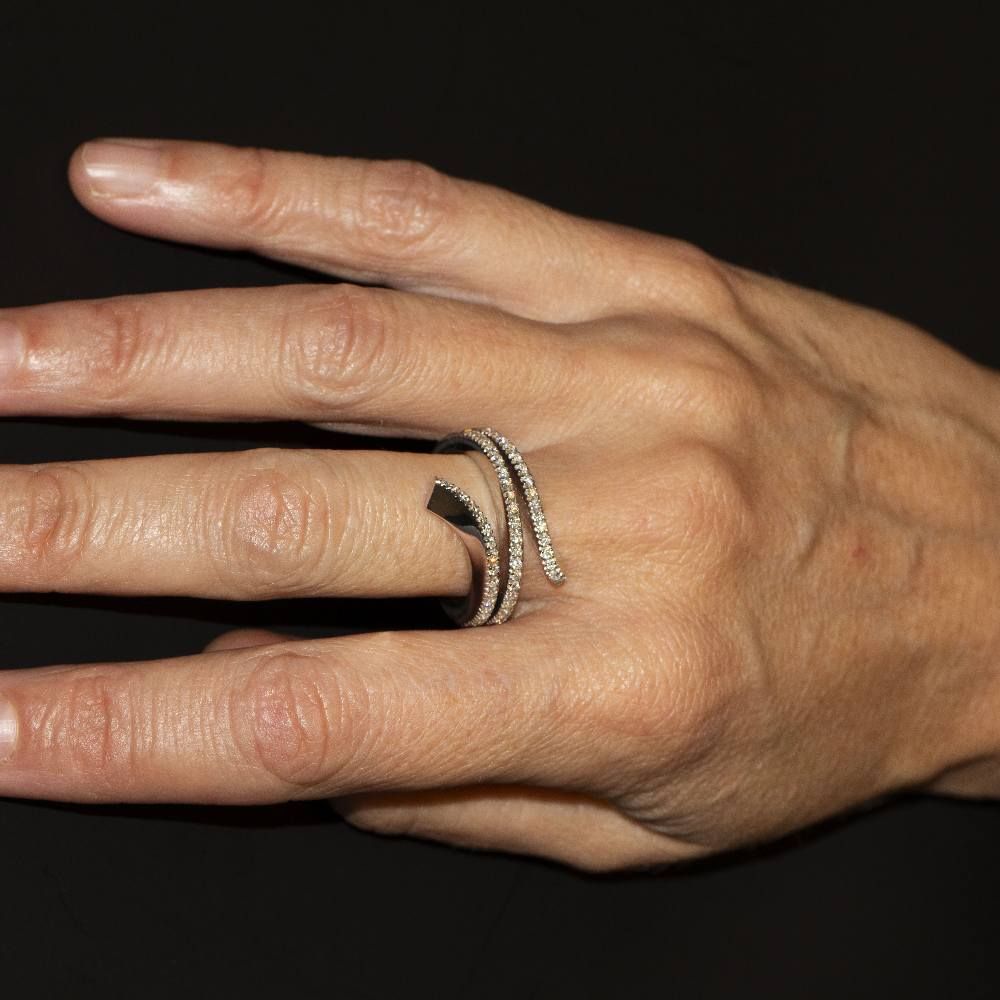 Bague DAMIANI en or bicolore et diamants d'occasion