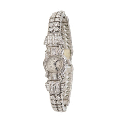 Montre ancienne en or platine et diamants