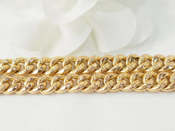 Collier maille gourmette en or jaune