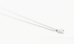 Collier maille corde en or blanc et diamant