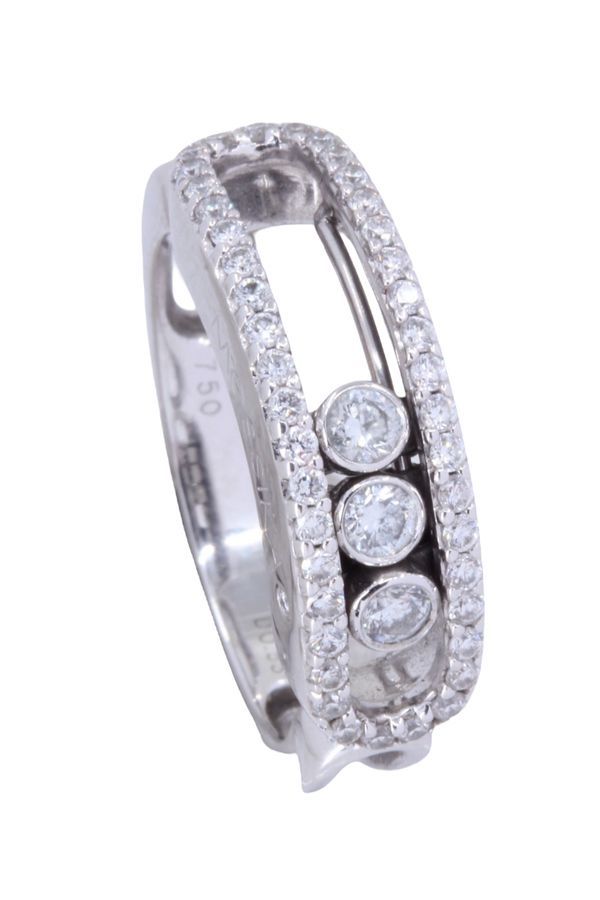 Bague MESSIKA "Classique Move pavée" en or blanc