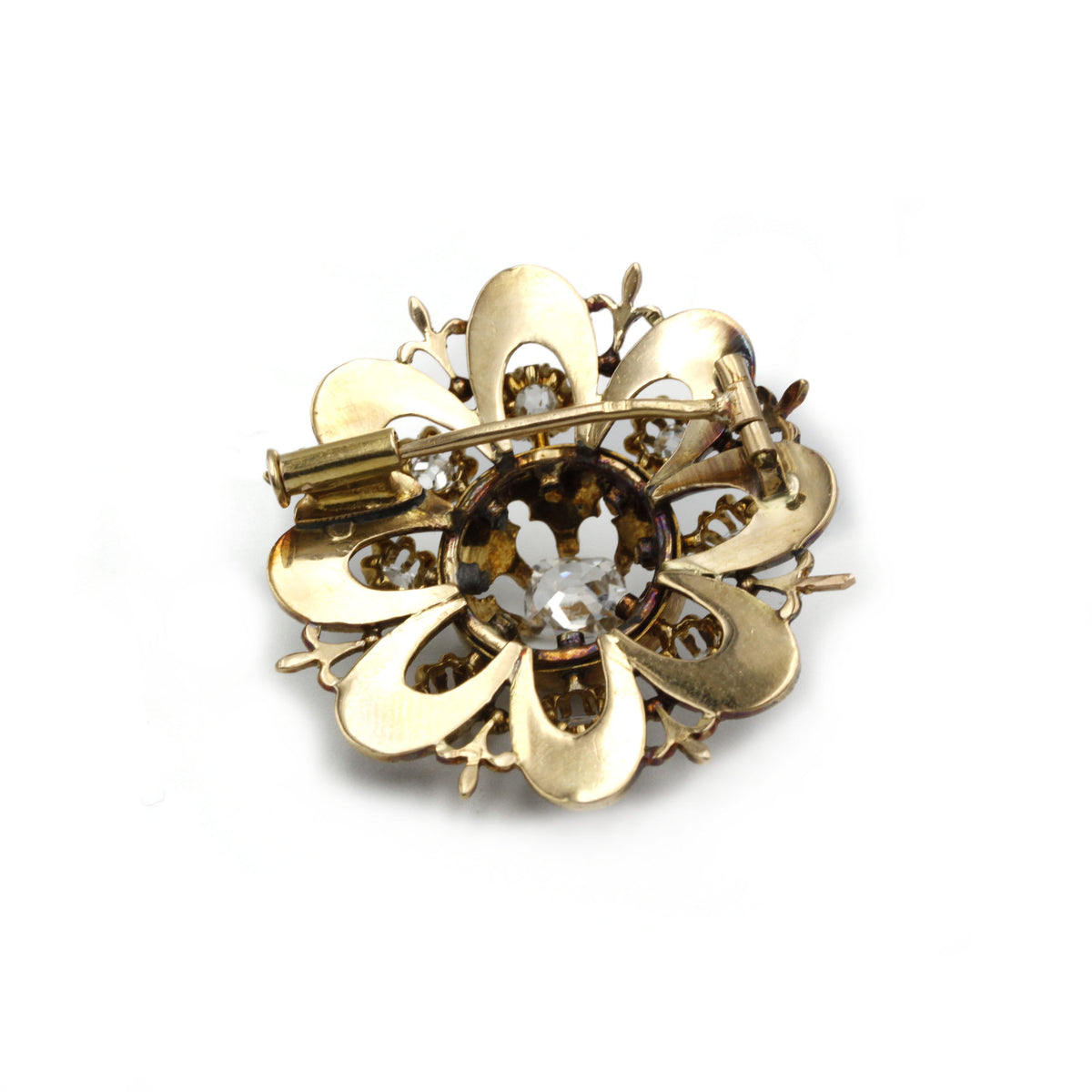 Broche - Or, Email & Diamants