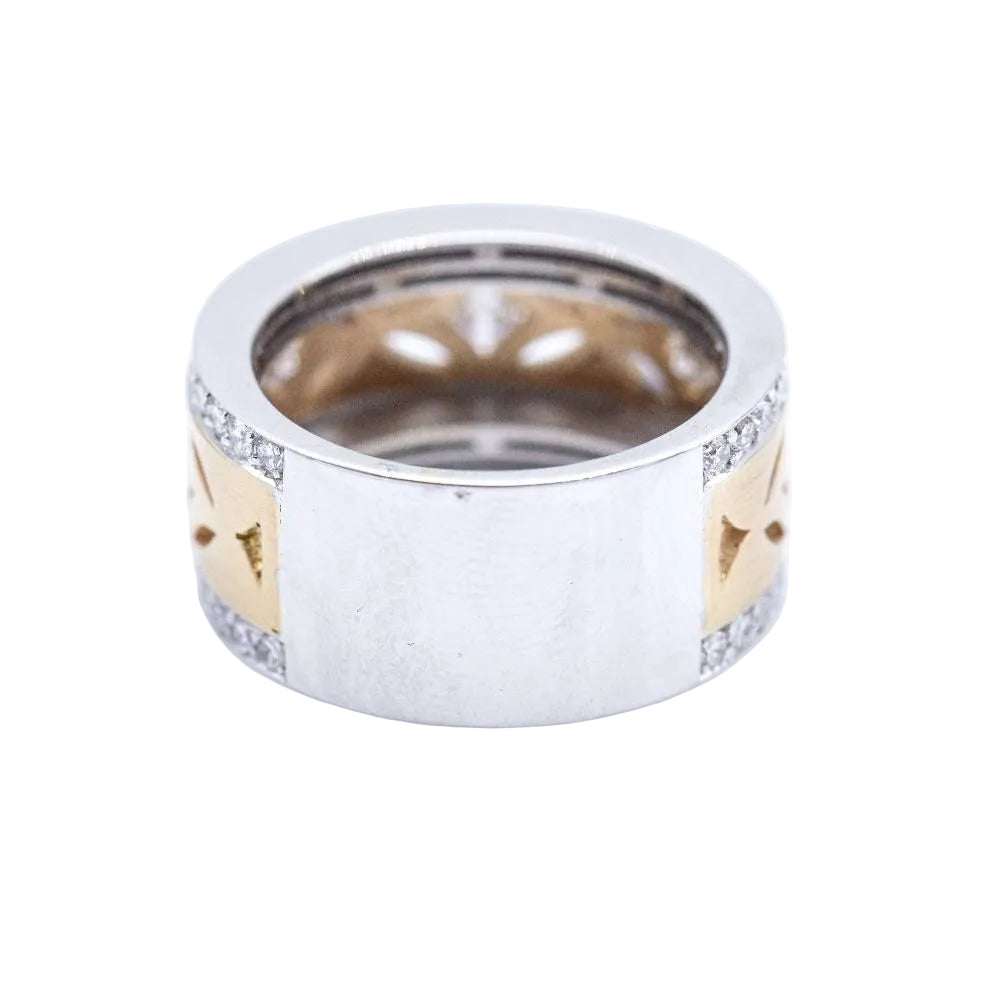 Bague bicolore SIDNEY avec diamants d'occasion