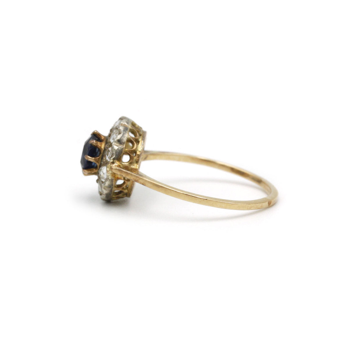 Bague - Or, Argent, Saphir & Diamants