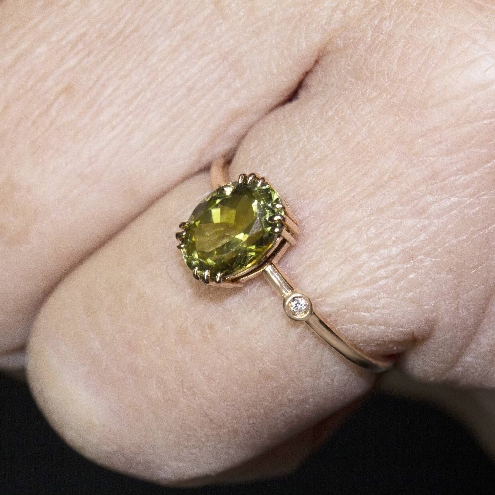 Bague verte TURMALINA