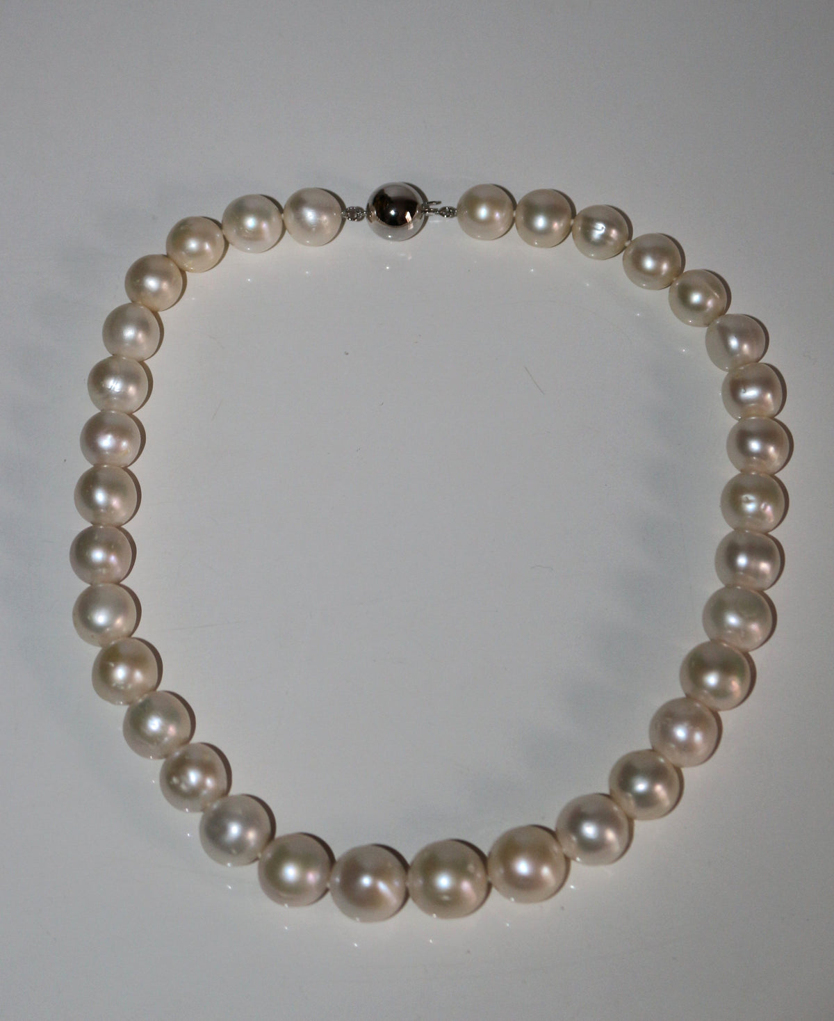 Collier De Grosses Perles De Culture Crème