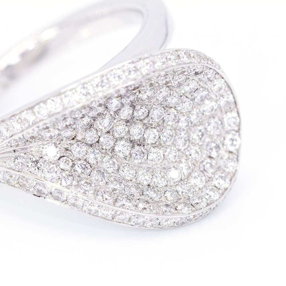 Bague en diamant Paveè. Deuxième main