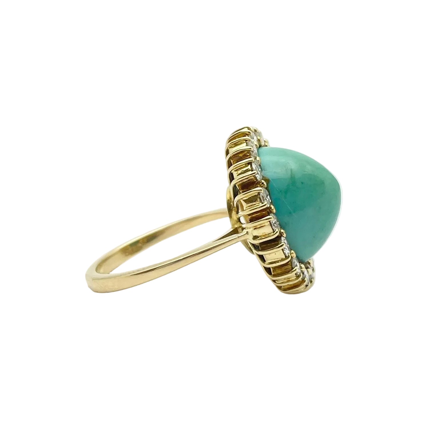 Bague Anello en or jaune et turquoise