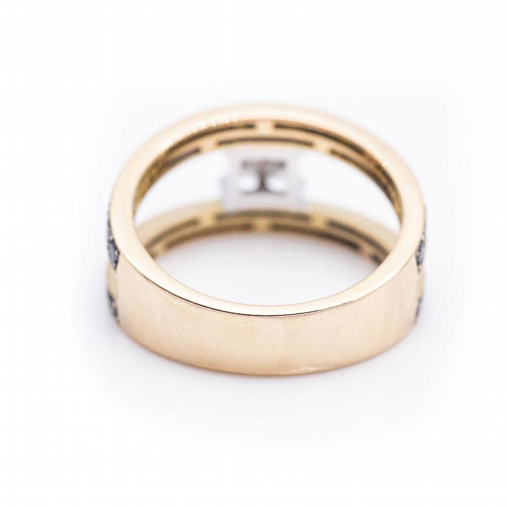 Bague en or et diamant Monture invisible d'occasion