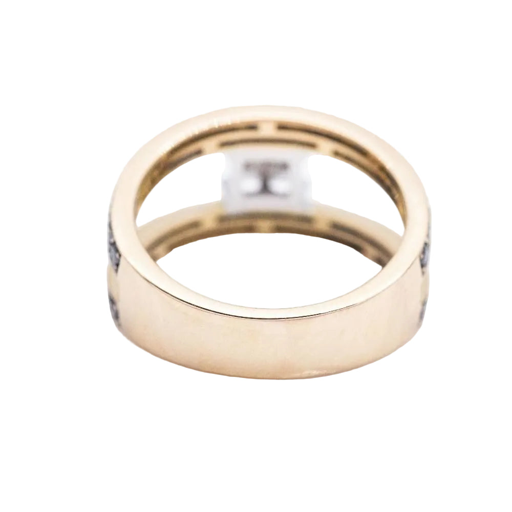 Bague en or et diamant Monture invisible d'occasion