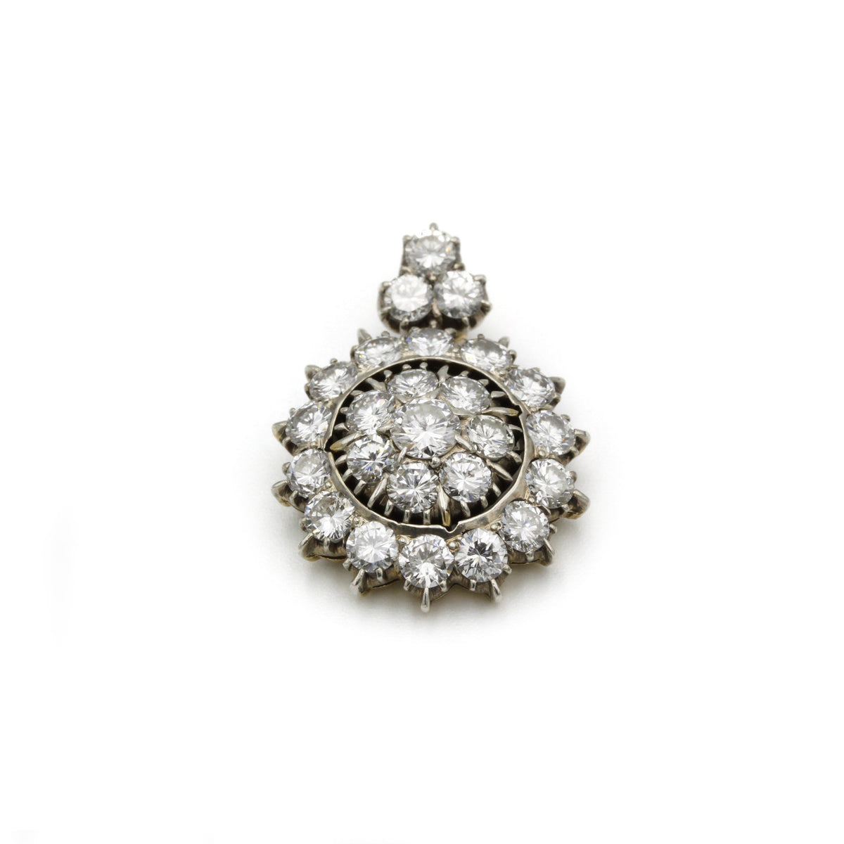 Pendentif - Or, Argent & diamants