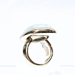 POMELLATO ring in white gold and aquamarine