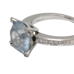 Bague Solitaire CHOPARD Happy So en or blanc et diamants