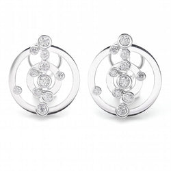 Boucles d'oreilles ADAGIO en or blanc et brillants d'occasion