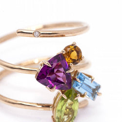 Ring Tuttifrutti in rose gold