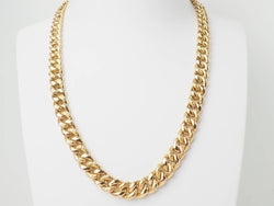 Collier maille gourmette en or jaune