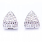 Boucles d'oreilles TRIANGLE en or avec diamants d'occasion