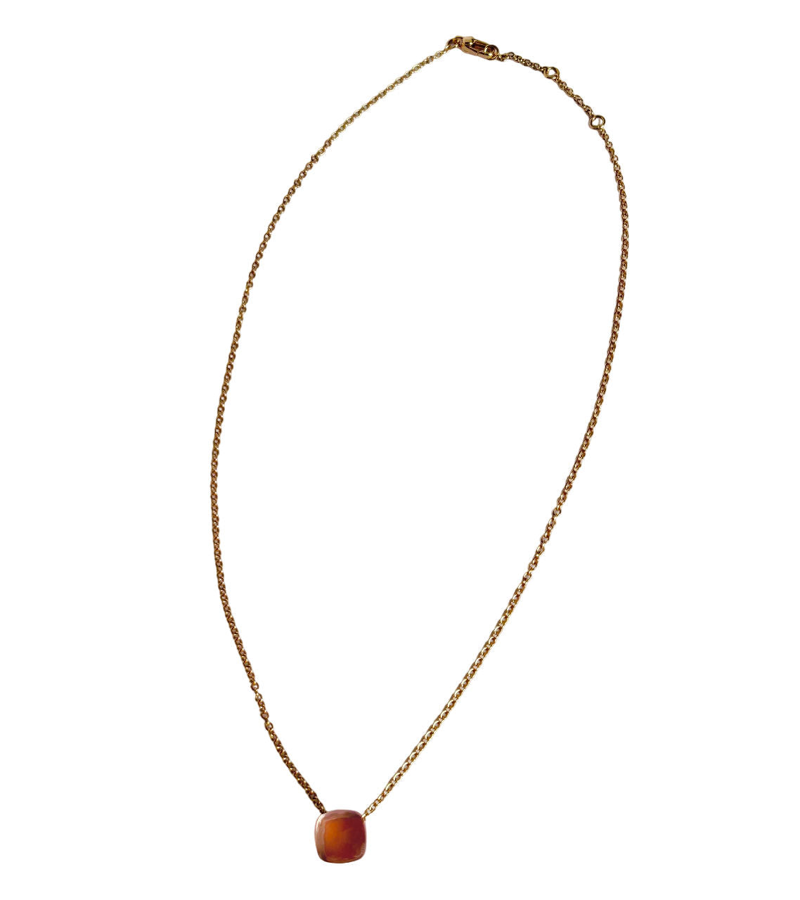 POMELLATO Nudo Classic necklace in rose gold and rose quartz