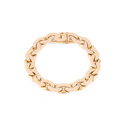 VAN CLEEF &amp; ARPELS Curb Bracelet with rounded links in yellow gold 