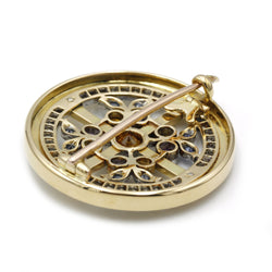 Broche - Or, Saphirs & Diamants