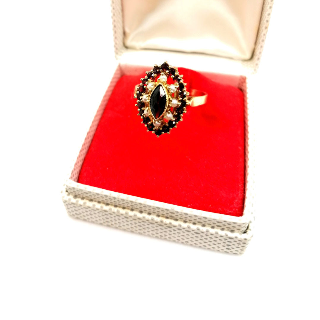 Bague grenats vintage