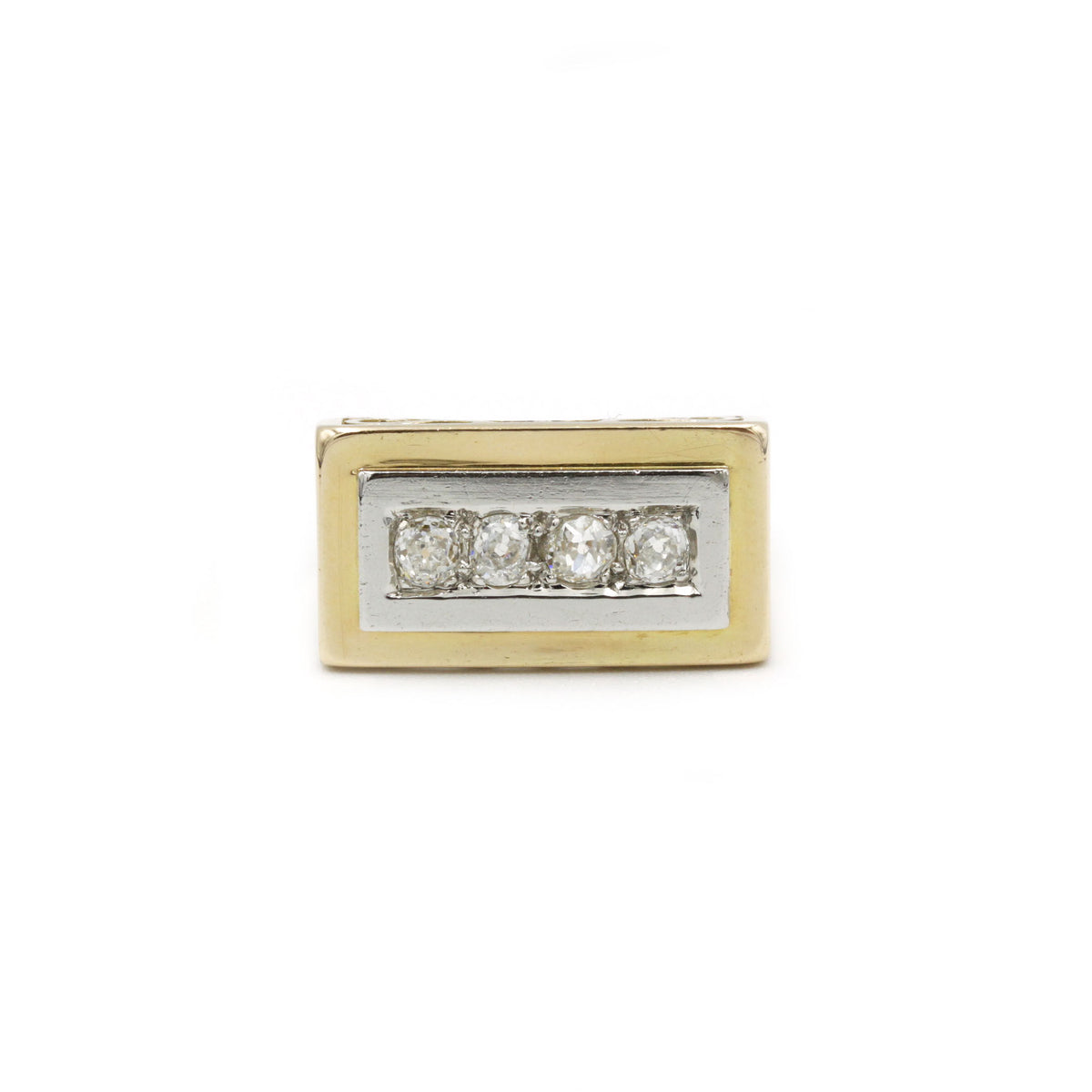 Bague - Or, Platine & Diamants