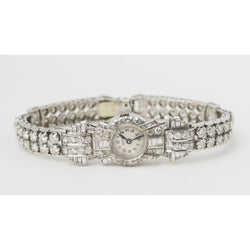 Montre ancienne en or platine et diamants