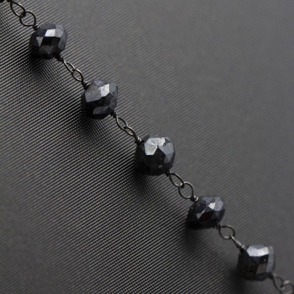Collier en diamant noir. Deuxième main