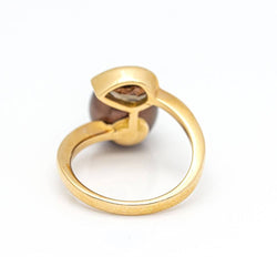 Bague FUMME en or rose et quartz