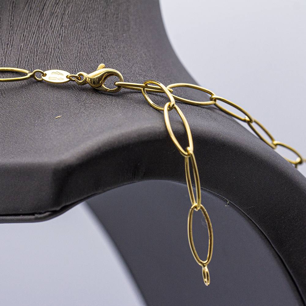 Collier en or bicolore avec des cœurs