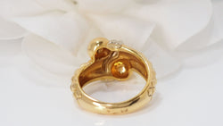 Toi &amp; Moi Ring In Yellow And White Gold