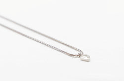 Collier maille palmier en or blanc et diamant