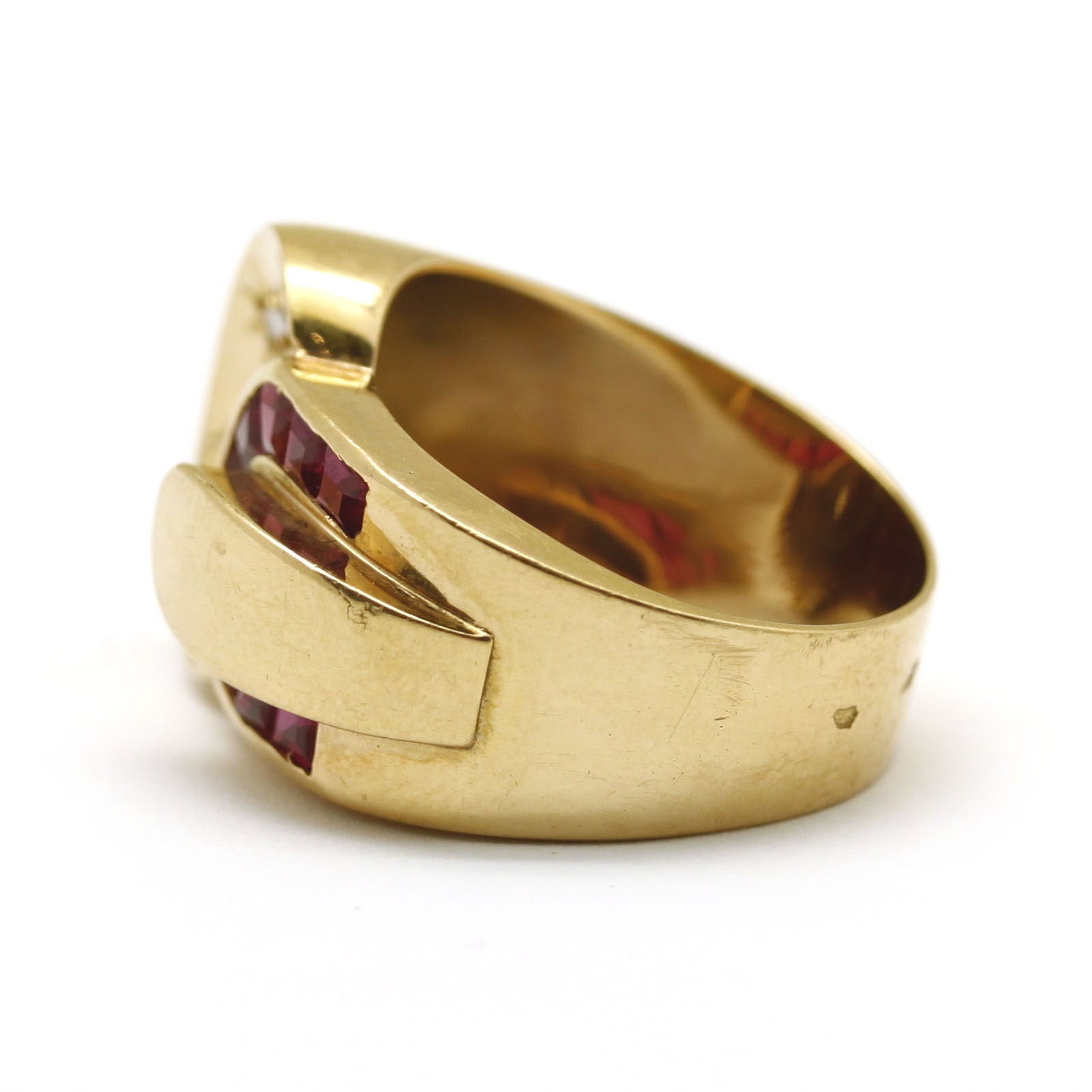 Bague Année 40 - Or et diamants