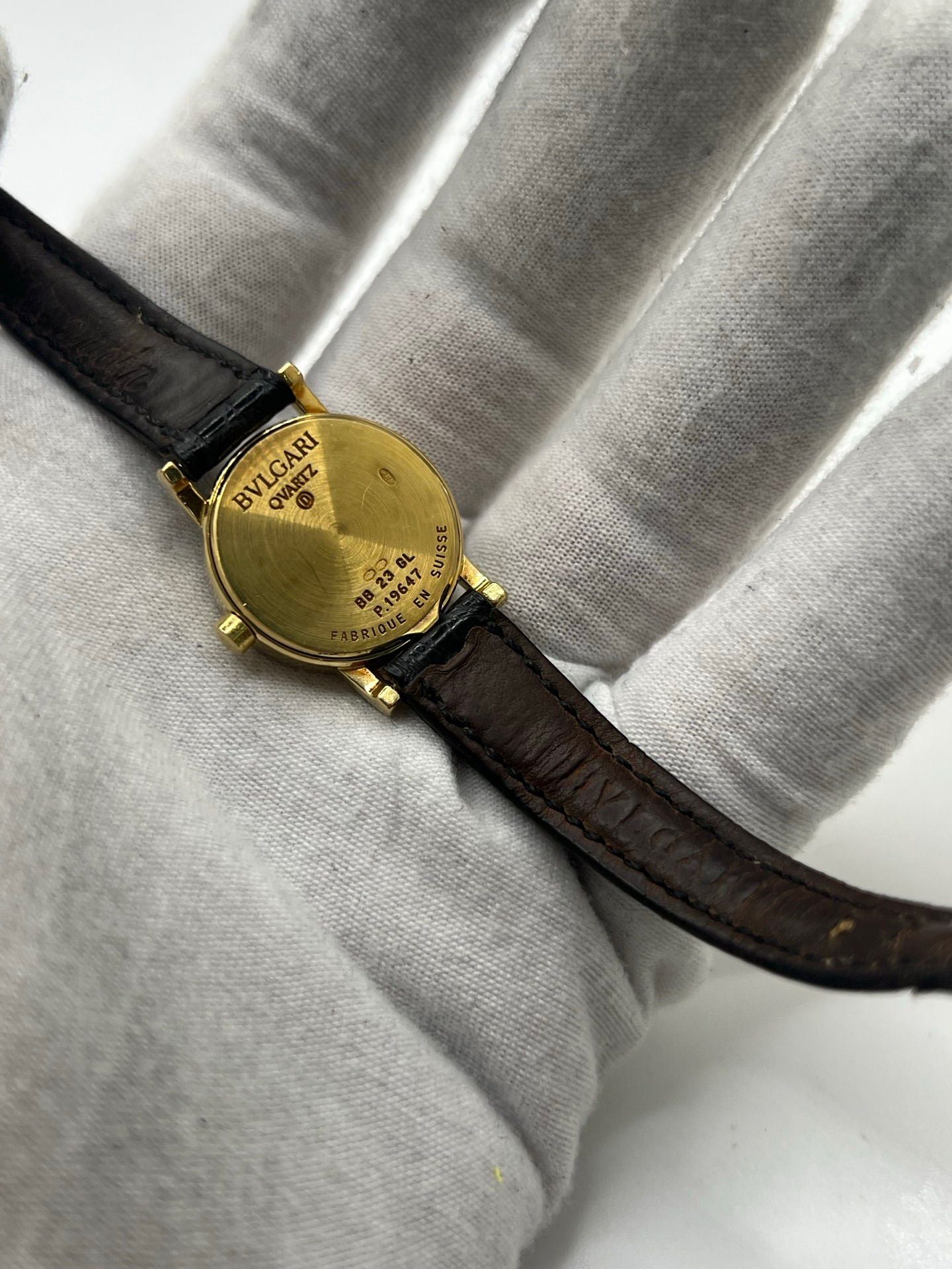 Montre BULGARI Bulgari Lady en or jaune et cuir