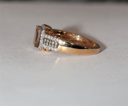 Bague Or Rose Morganite