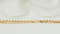 Collier soliatire en or jaune et diamants