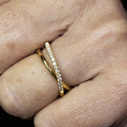 Bague HOPE en or jaune et diamants