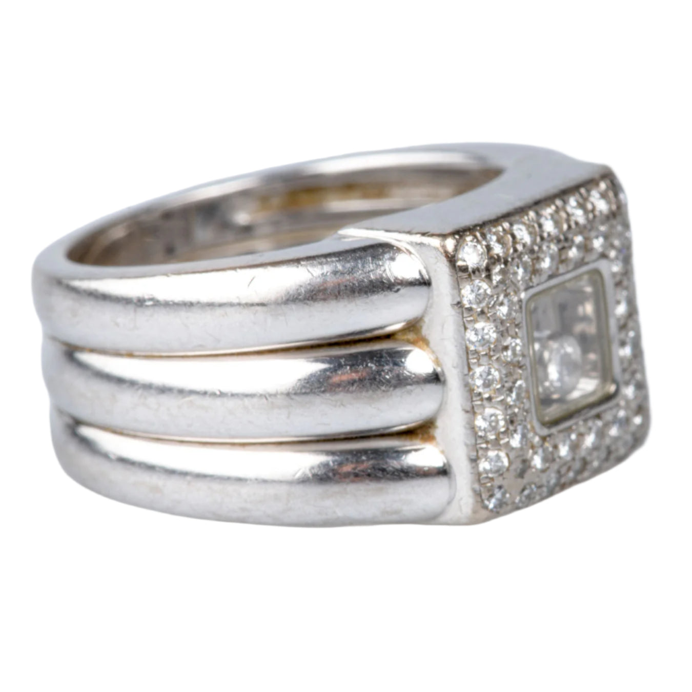 CHOPARD ring in white gold and diamonds