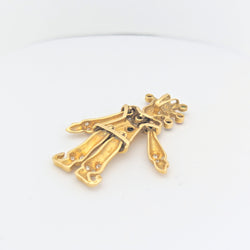 Pendentif Arlequin en or jaune