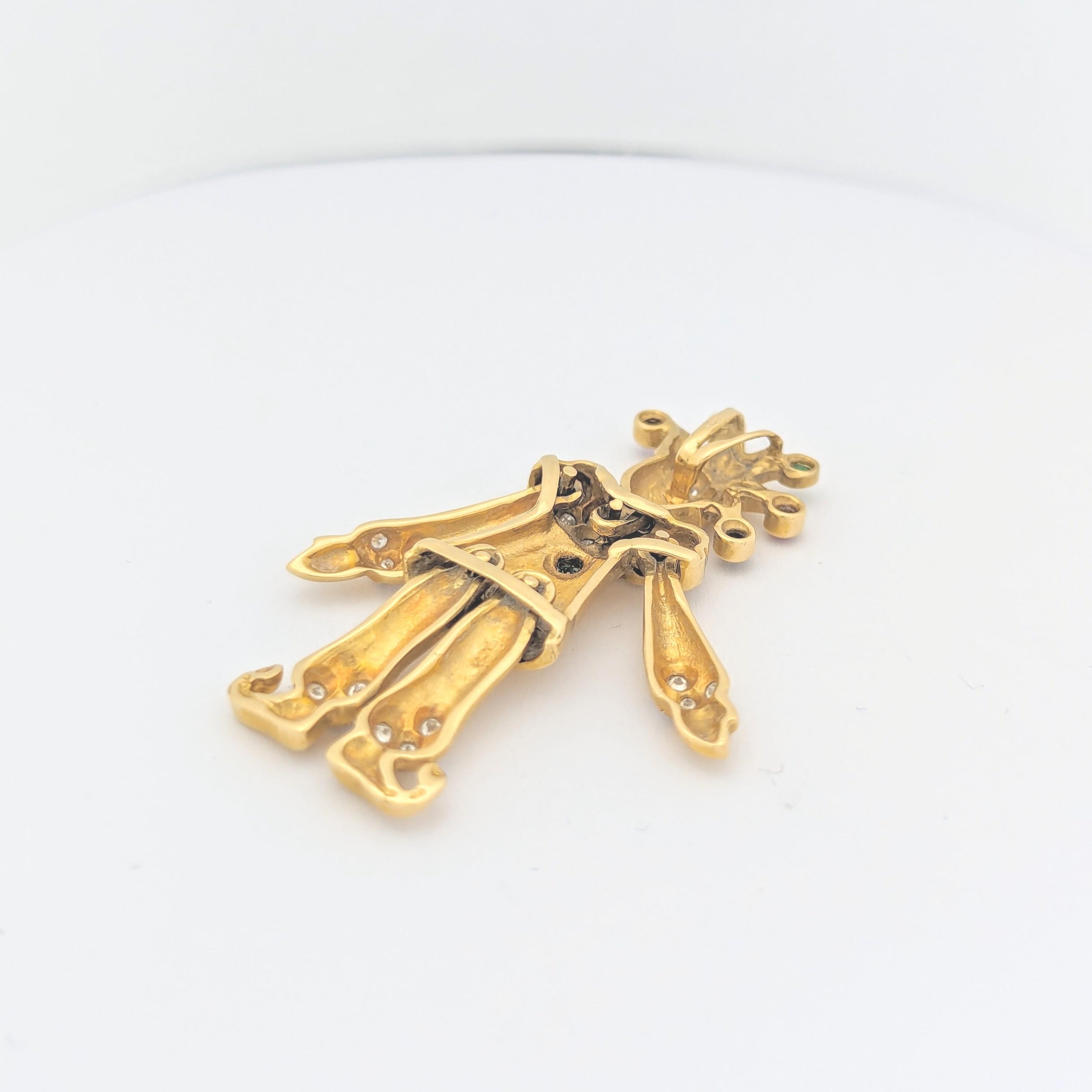 Pendentif Arlequin en or jaune