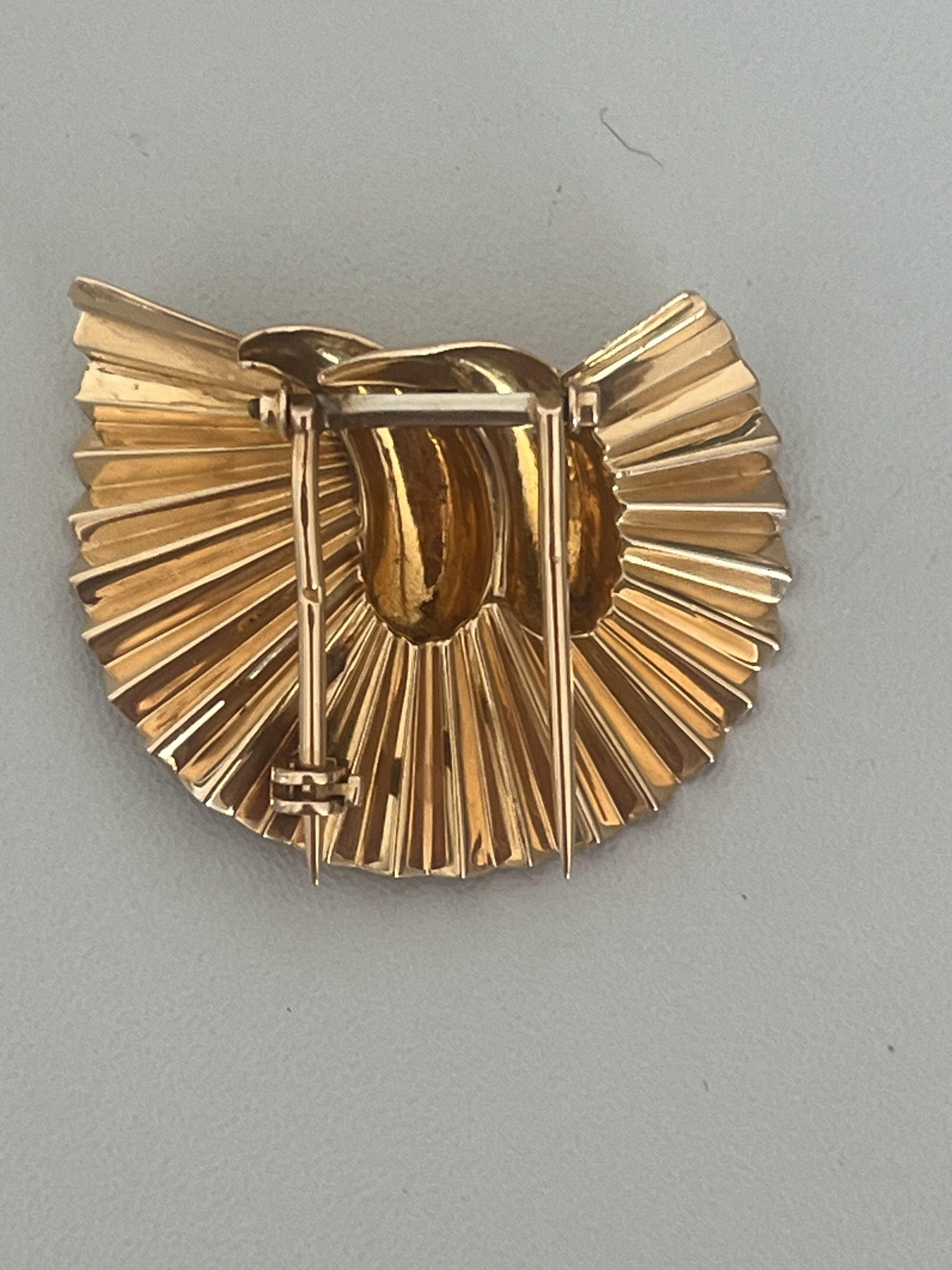 6475 - Broche et Boucles d'Oreilles Or Jaune