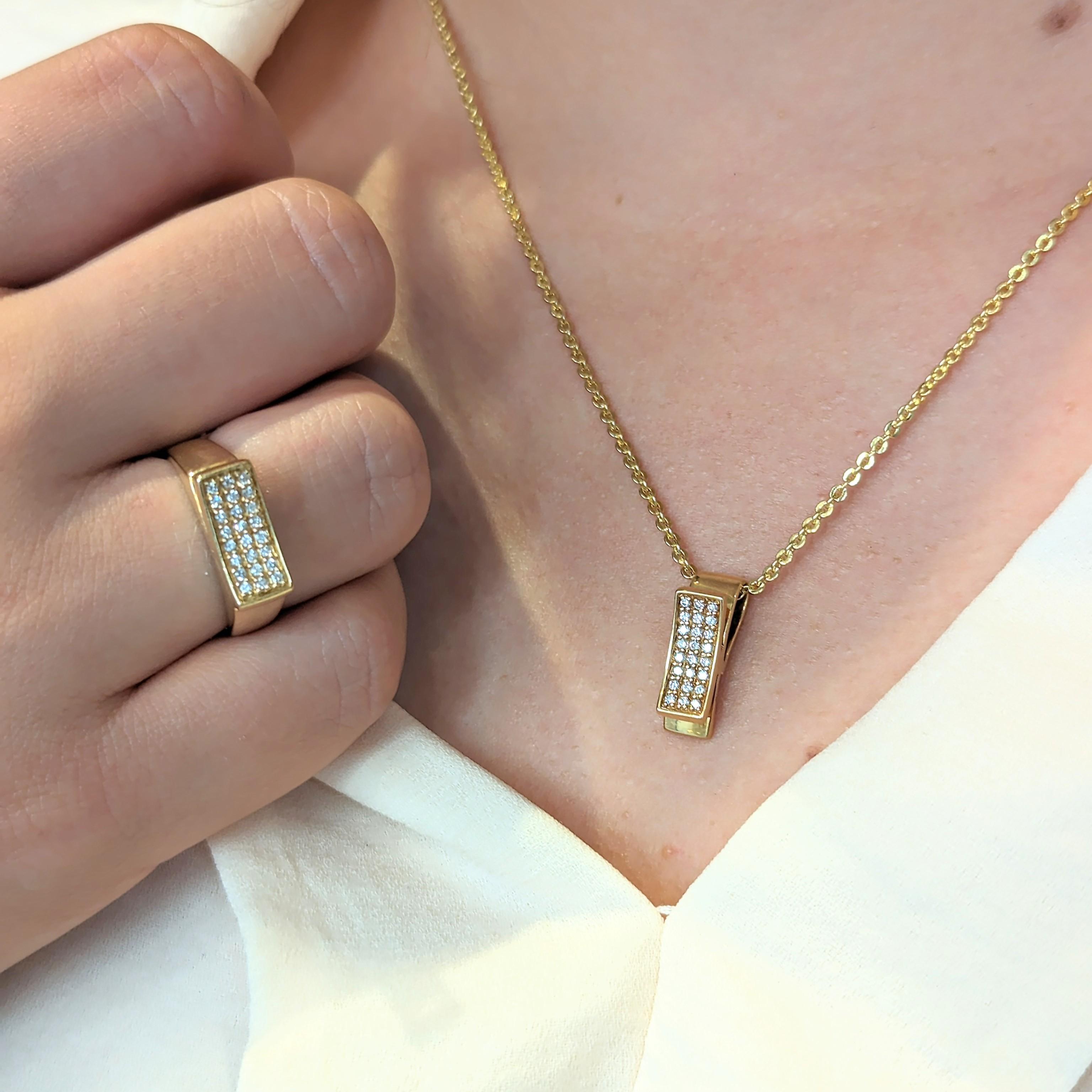 Bague en or jaune et diamants