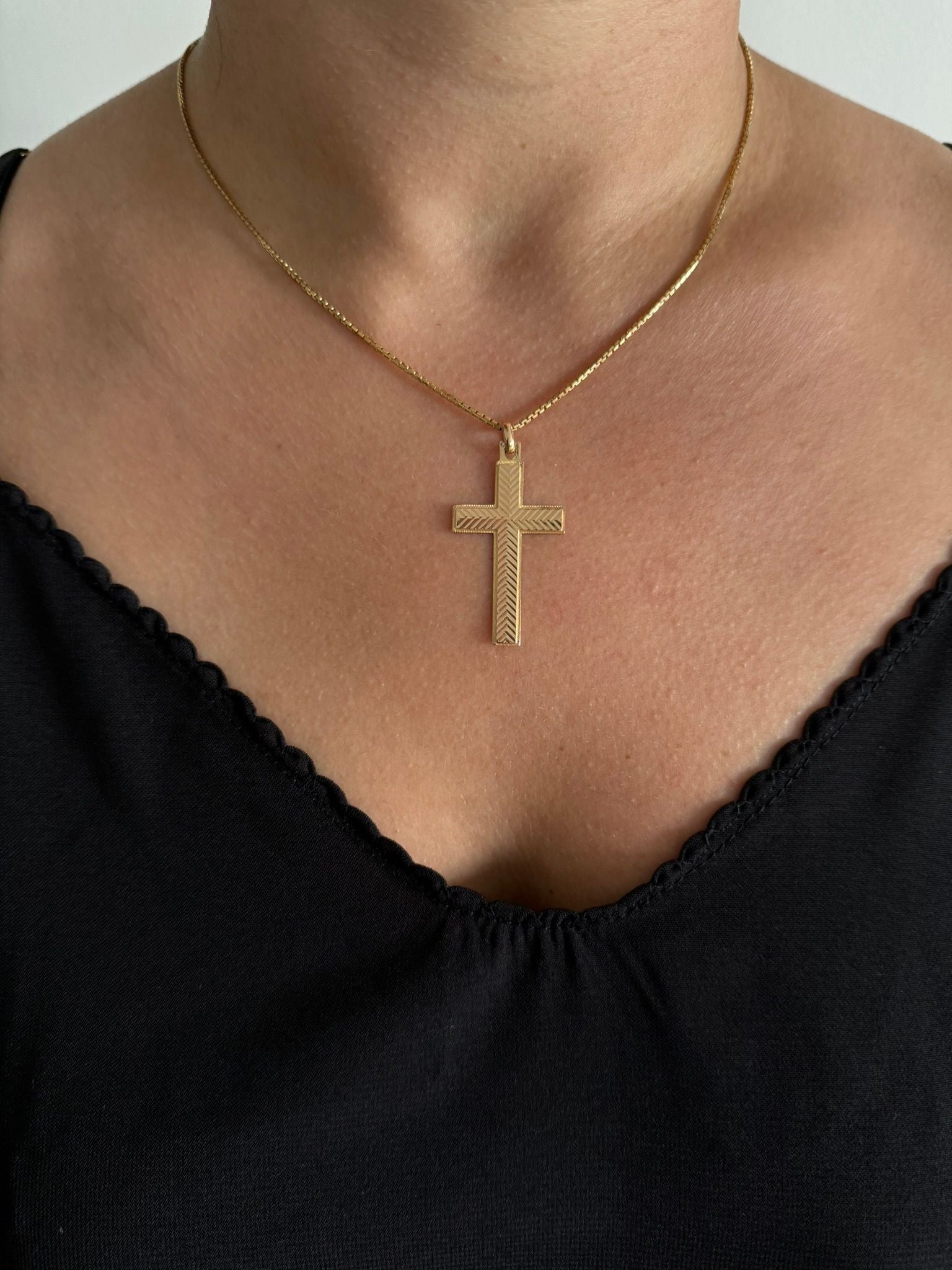 Rose Gold Cross