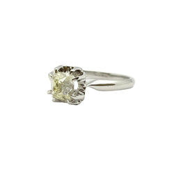 Bague Solitaire en or blanc et diamant
