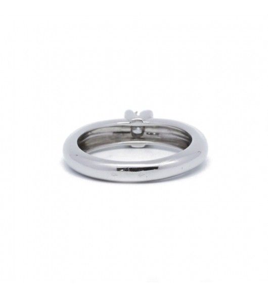 Solitaire Or blanc - Diamant de 0,45 carat
